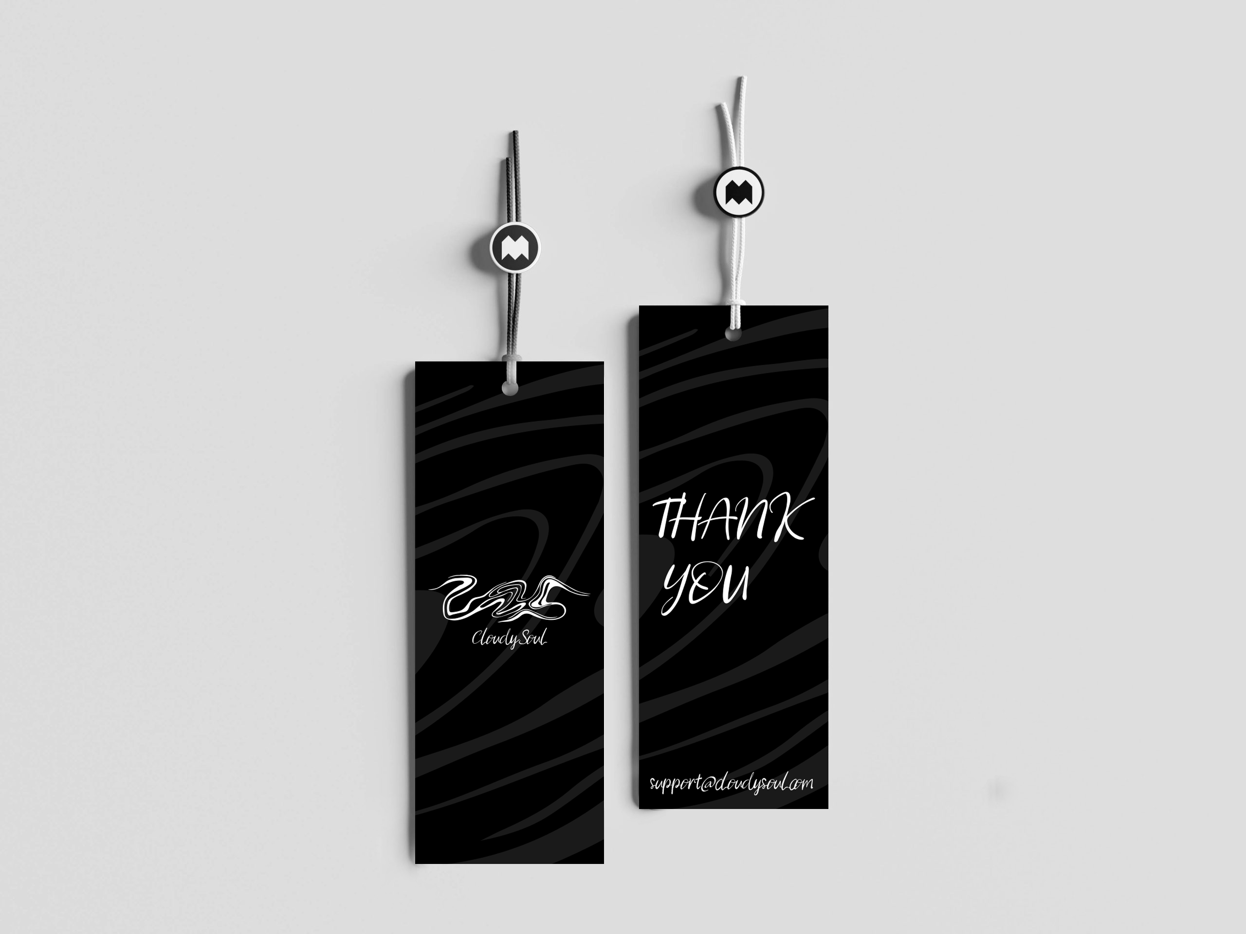 CloudySoul hang tag mockup
